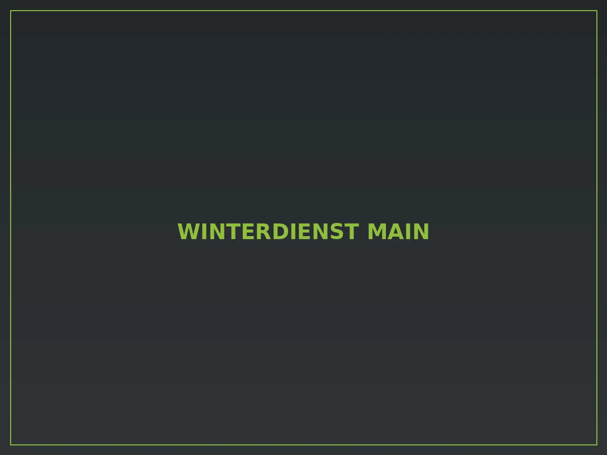 Zuverlässiger Winterdienst